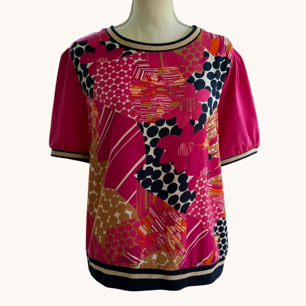 Charter Club Patchwork Print Blouse